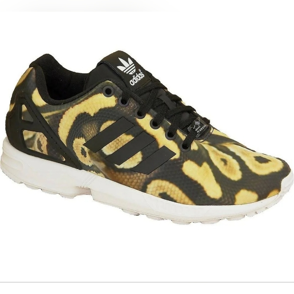 Size 6 Adidas ZX Flux Sneaker Running Shoe Snake Print